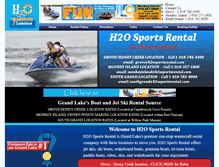 Tablet Screenshot of h2osportsrental.com